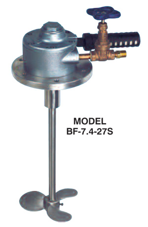 Series BF direct-drive air mixer with flange mount